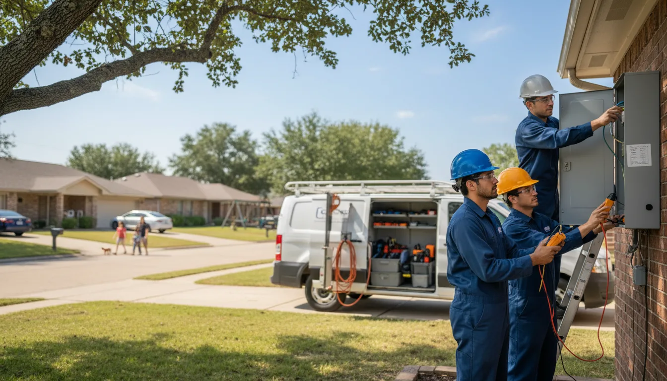 Certified electrician providing emergency electrical services in Asherton, TX